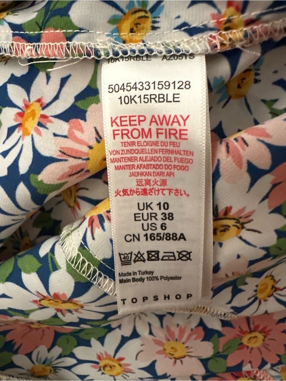 Topshop Austin floral print angel sleeve midi dress - Picture 11 of 11